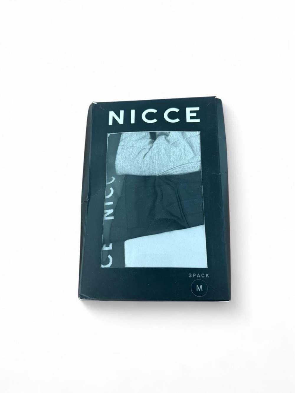Nicce Grey, Black, White boxers - 3pk NEW size M